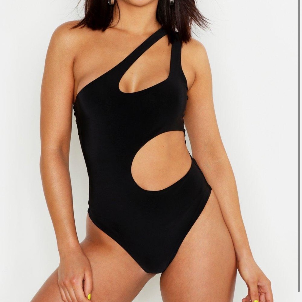 Black cutout bodysuit